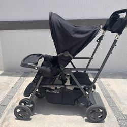 Joovi Ultralight Caboose two child stroller 