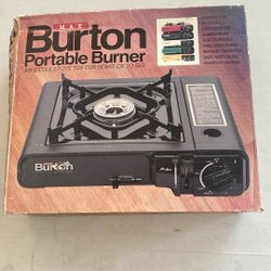 Max Burton Portable Slim Line Burner Uses Butane NIB