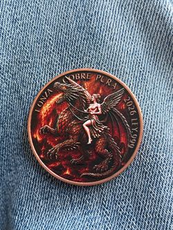 1 oz Pure Copper Dragon Fairy Coin 2026