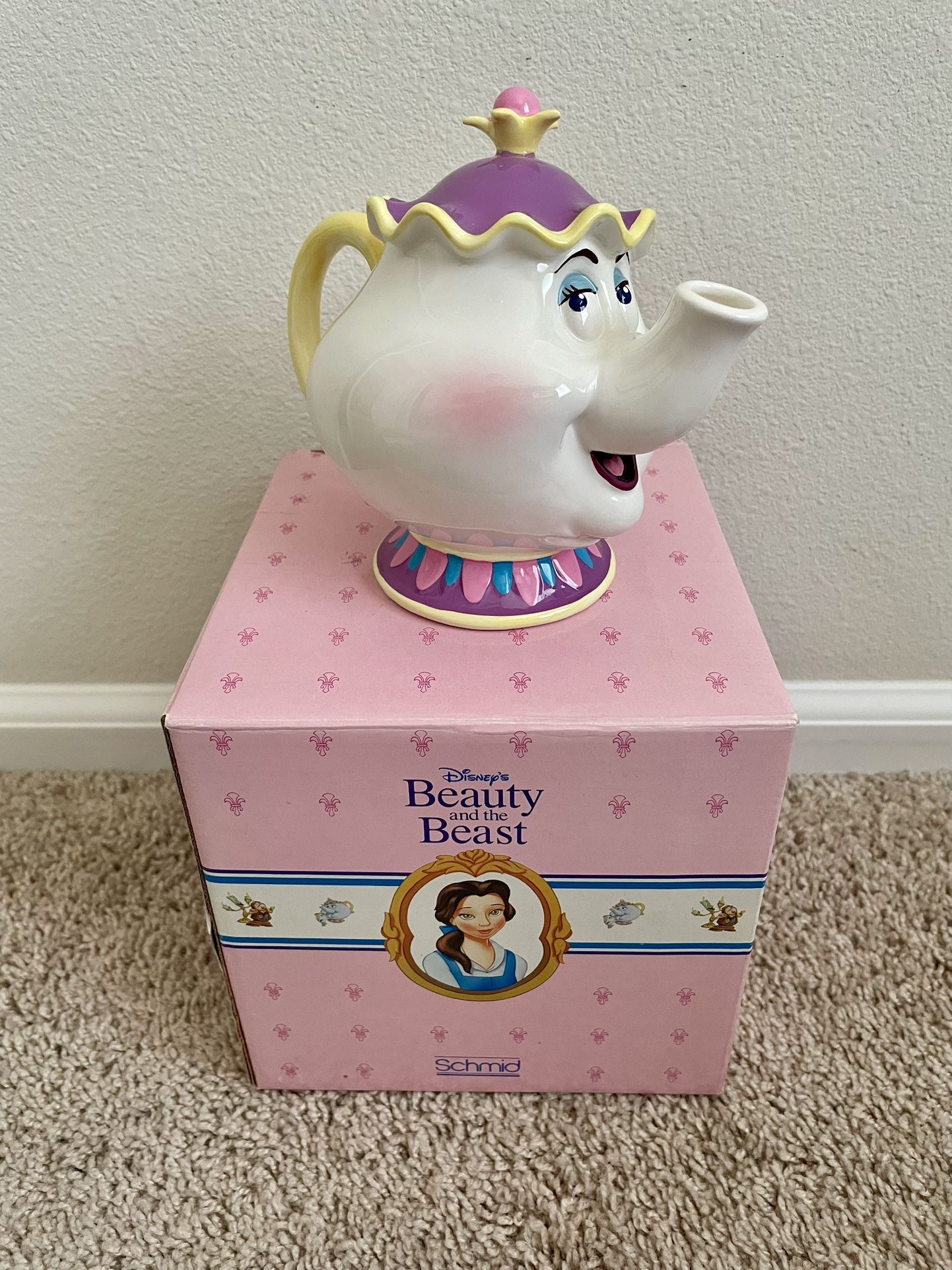 Disney’s Beauty And The Beast Mrs Potts Ceramic Tea Pot Piggy Bank (Schmid)