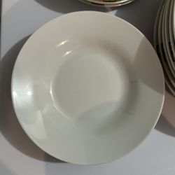 White Glass Plates