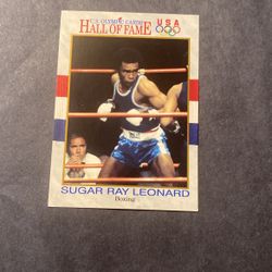Sugar Ray Leonard 1991 US Olympics Card #29