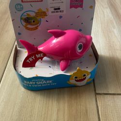 NEW Pink Baby Shark Bath Toy 