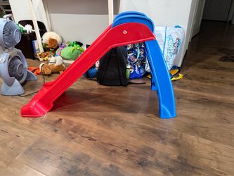 Red kid’s slide