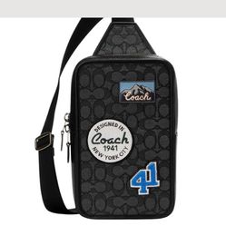 Men’s coach patchwork crossbody bag 