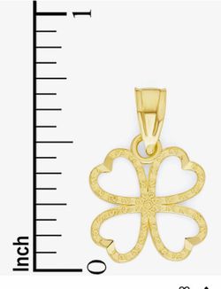 Gold Four Leaf Clover Pendant