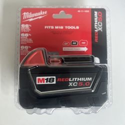 M18 Milwaukee Red Lithium XC 5.0 Battery