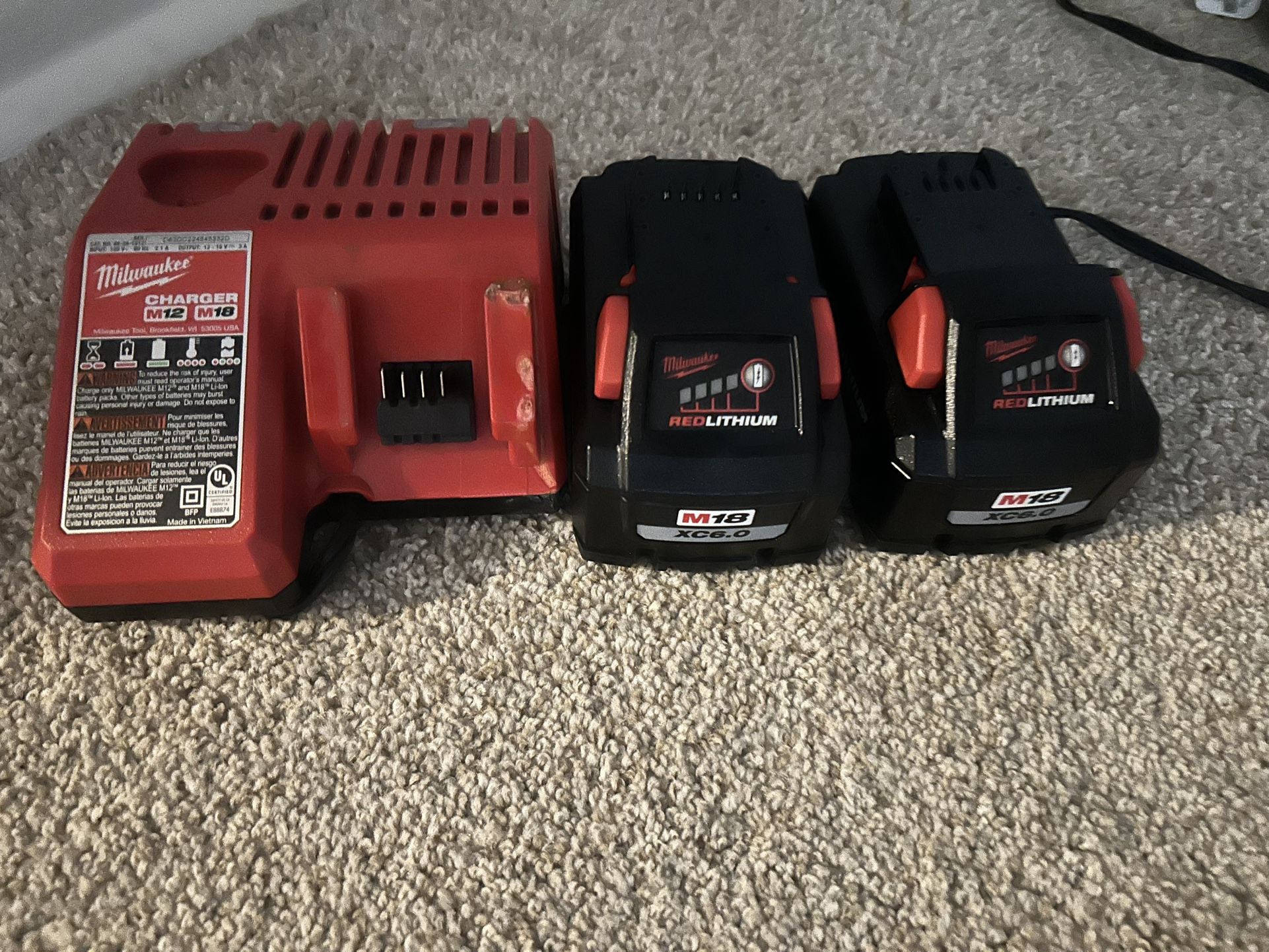 (2) Brand New Milwaukee M18 High Output XC6.0 Batteries