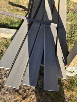 Vista 20 ft. Driftwood Gray Grooved Edge Composite Deck Board 6.09m