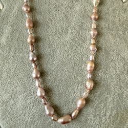 Natural Baroque Pearl Necklace