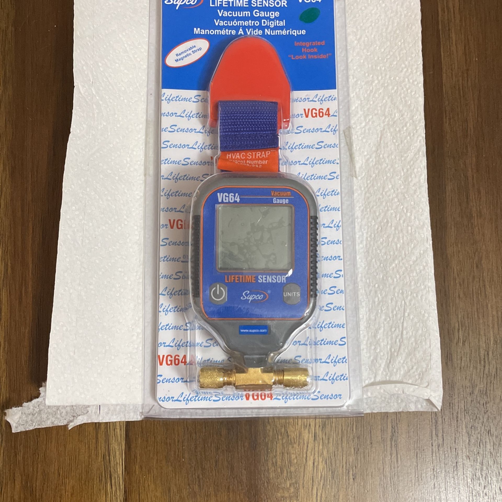 Supco VG64 Vacuum Gauge Lifetime Sensor Micron Gauge New