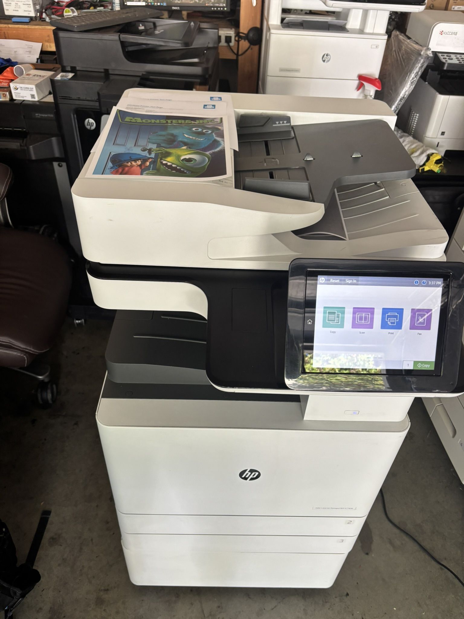 Hp Color Laser Jet Managed Flow MFP E77830