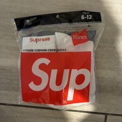 Supreme White Socks 
