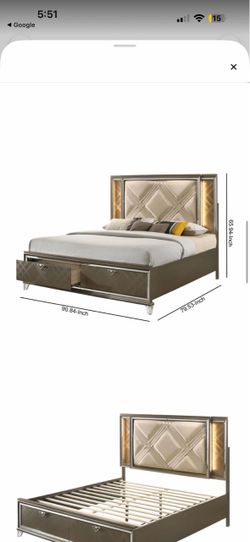 Gold Bed Frame