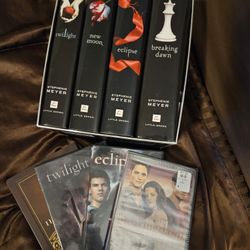 Twilight Series. 4 Hardback Books And 4 Movies 