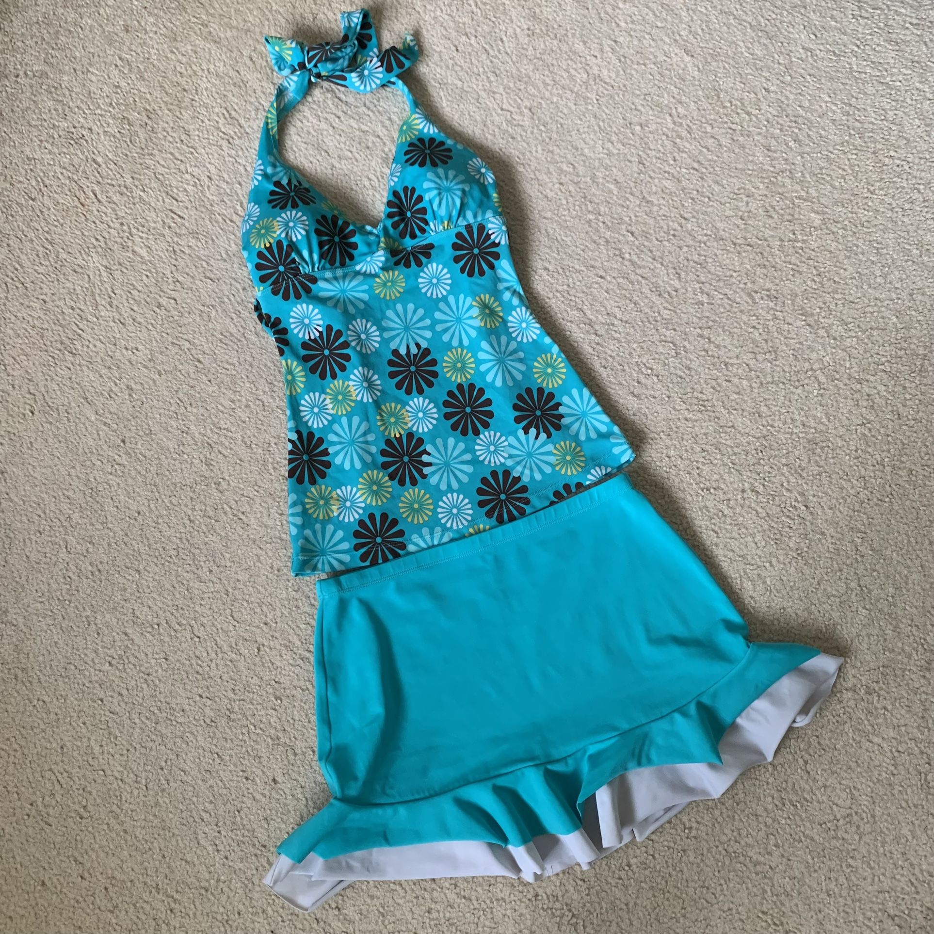 Tankini Swimwear with Skirt 