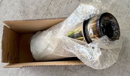 Universal 2.5” inlet/ 4” burnt tip muffler