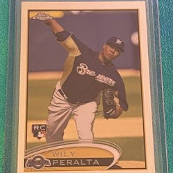 2012 Topps Chrome #194 Wily Peralta NM-MT RC Rookie Brewers / Tigers 