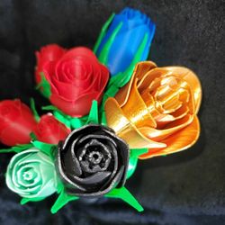 3D Printed Flowers - Small, Med, and Large Roses