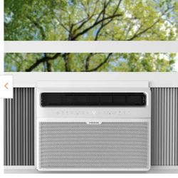 12.000 BTU 115-Volt Smart WiFi Touch Control Window Air Conditioner with Remote and ENERGY STAR in White