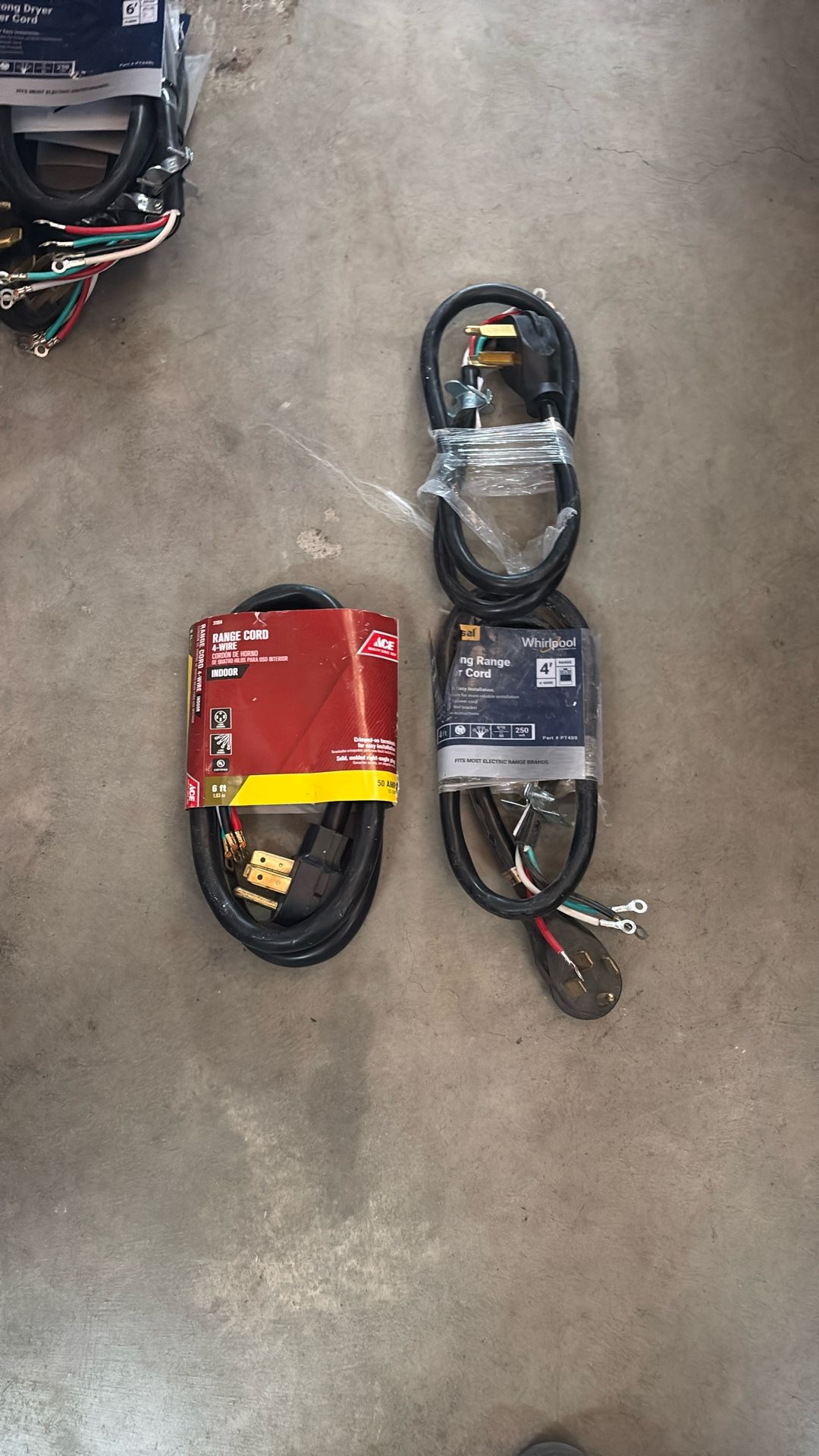4 Wire Range Cords