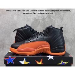 Size 12 Jordan Orange And Black 