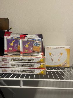 Pokemon 30th Anniversary - Elite Trainer Box, Poster and Sticker Collection