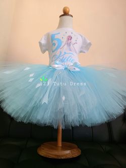 Light blue Birthday Girl Elsa Frozen 2 Outfit