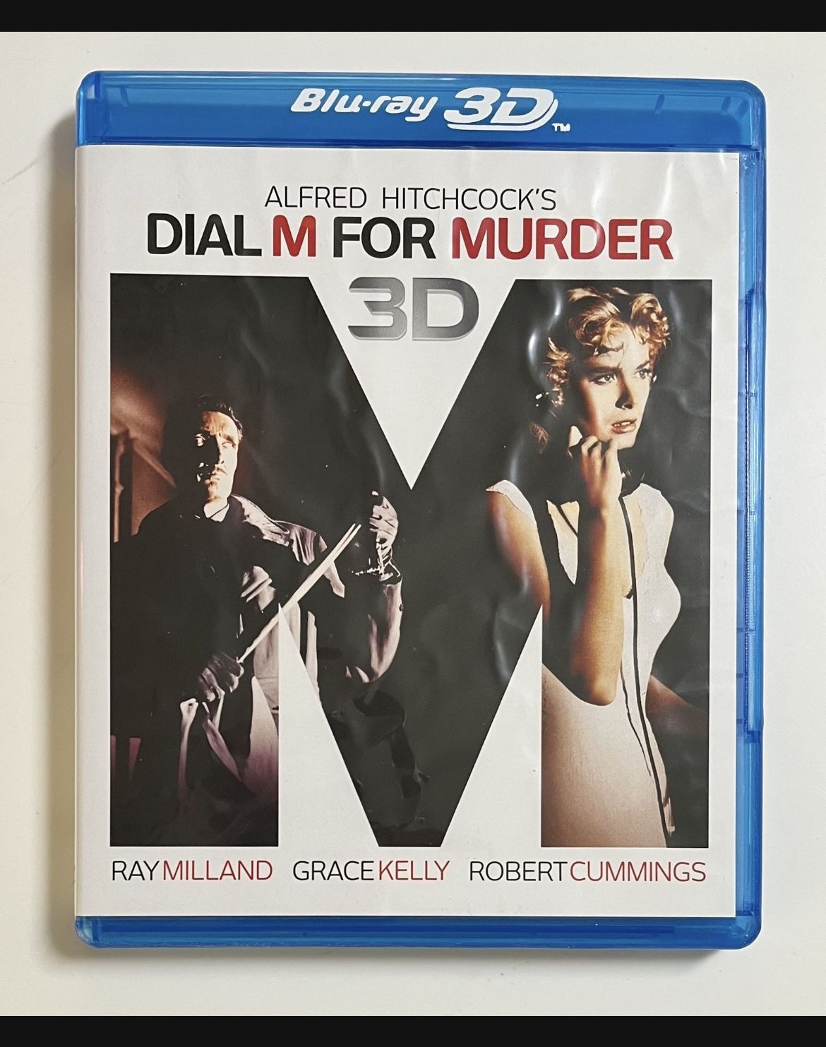 Alfred Hitchcock’s DIAL M FOR MURDER 2D/3D (Blu-Ray Disc) Ray Millard ~ Grace Kelly ~ Robert Cummings ~ 1954 Classic Movie *Gently Used, Watched Once*