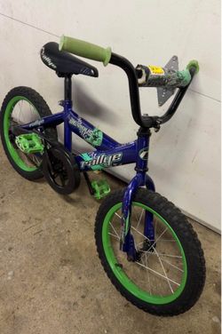 Rallye Devious Kids BMX Bike Blue Green