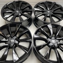 20” Oem Tesla Infiniti BMW Factory Wheels 19” Rims Powder Coat Black 18” Calipers 