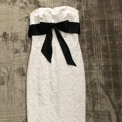 Caché White Strapless Dress