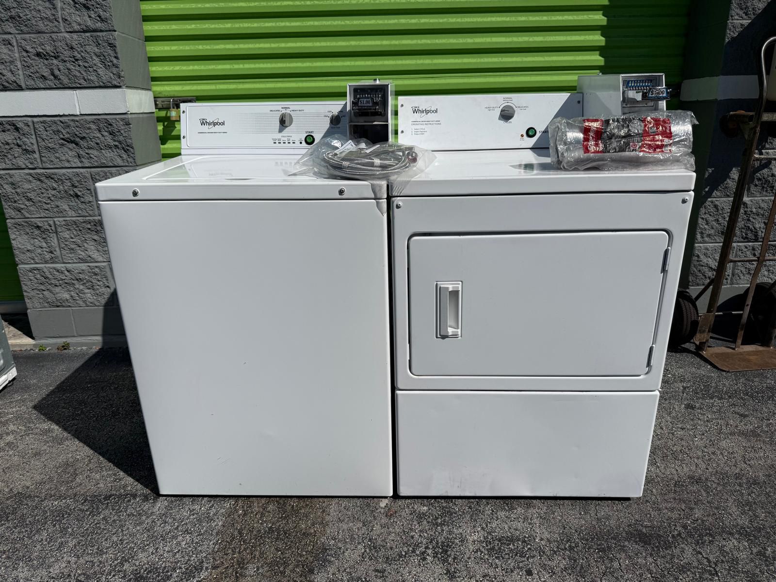 coin operated whirlpool washer and dryer