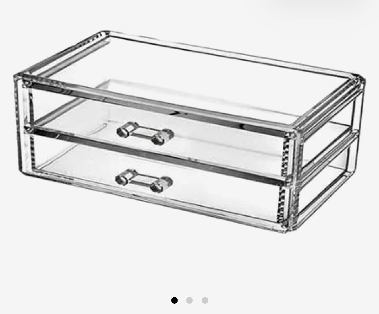 Clear Acrylic 2-Drawer Organizer