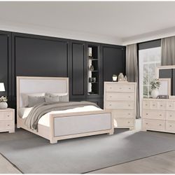 Bedroom Set 4 Pc Tawny Finish. New Especial Price