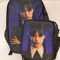 Wednesday, Backpack And Lunch Bag Set