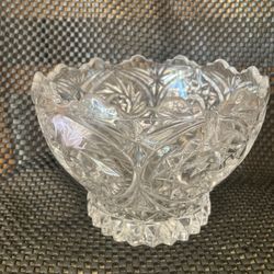 24% Lead Crystal Candy Bowl