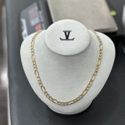 10k Gold Figaro Chain