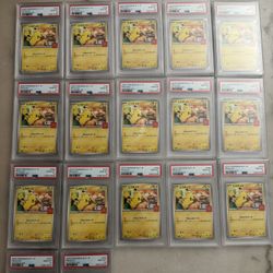 17 Sequential PSA 10 McDonald’s Pikachu Promo #020/M-P