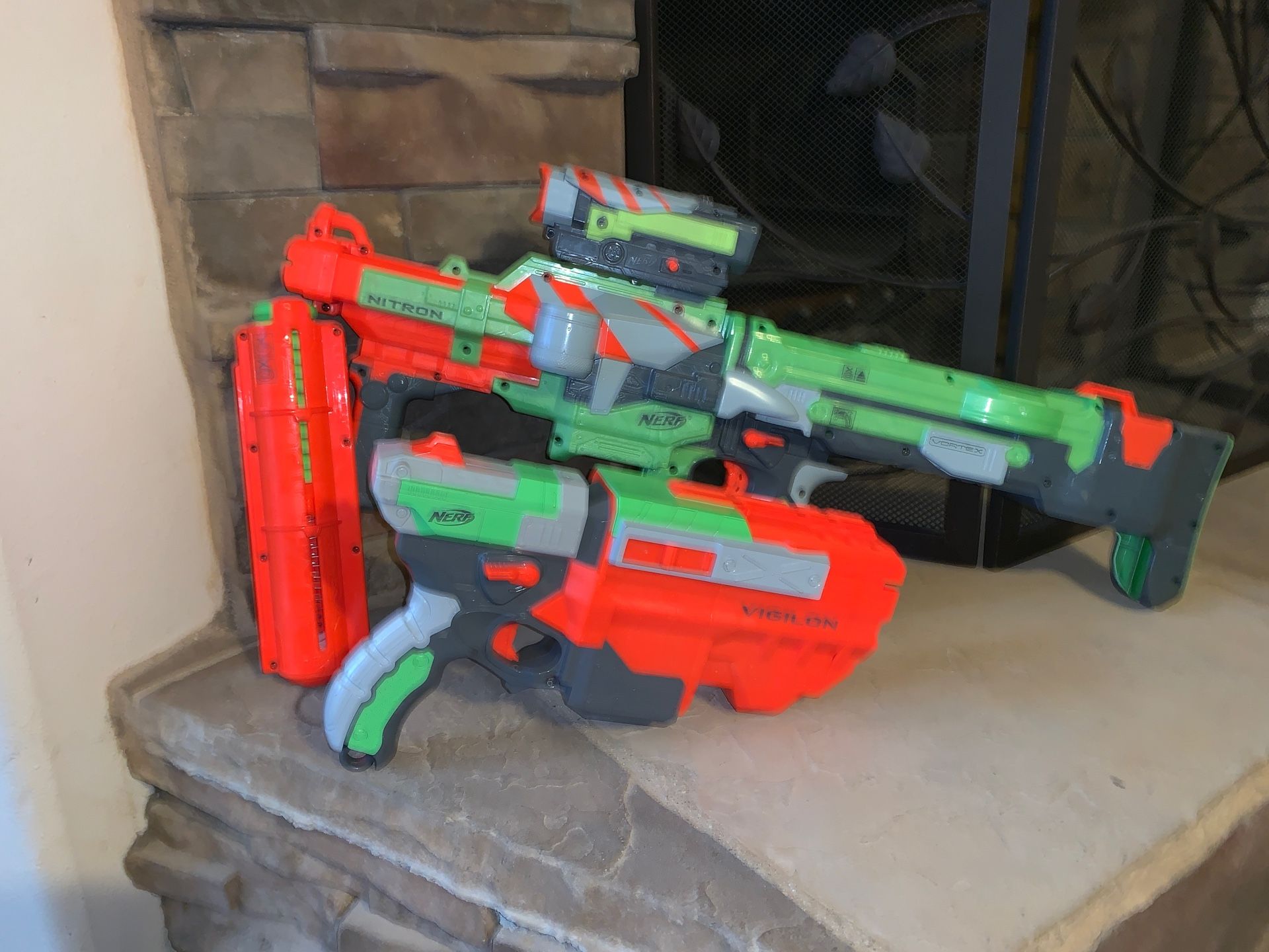 Nerf Vortex: Nitron and Vigilon...check out my account lots of nerf guns for sale