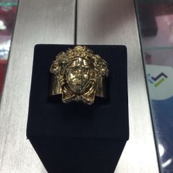 Mens Ring Versace Face
