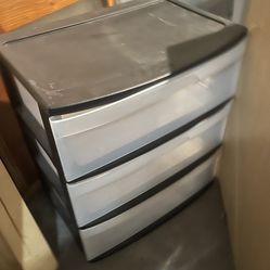Plastic storage dresser