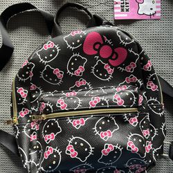 Black Hello Kitty Backpack