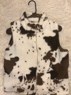 cow print vest