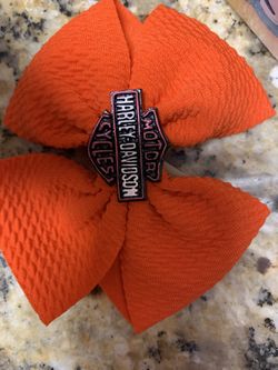 Harley Davidson hair bow