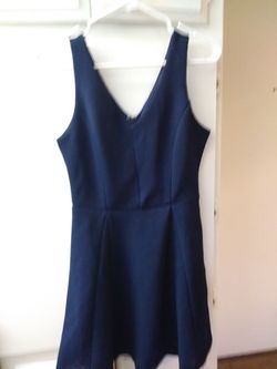 Junior girl navy blue dress