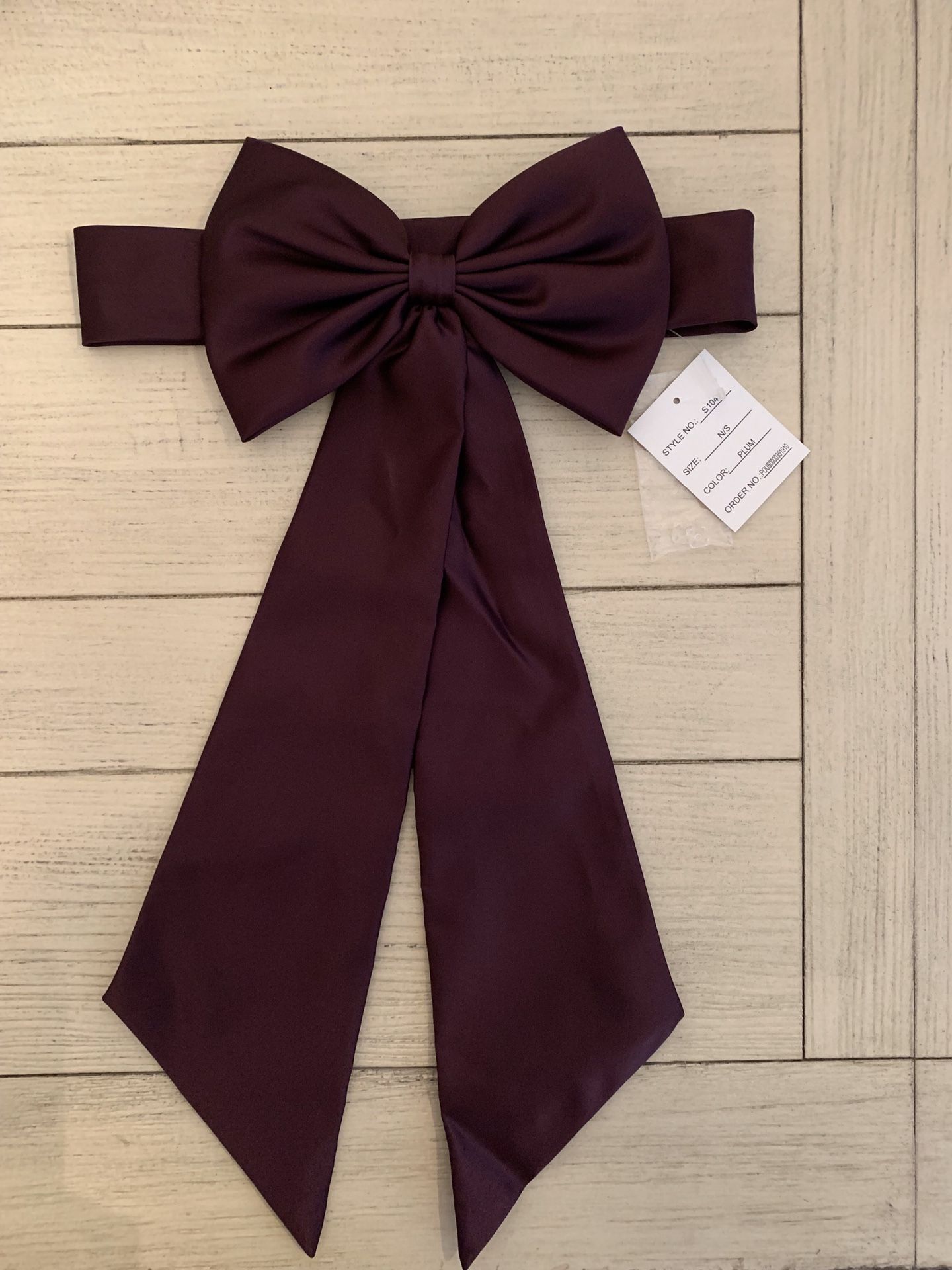 David’s Bridal satin sash with bow