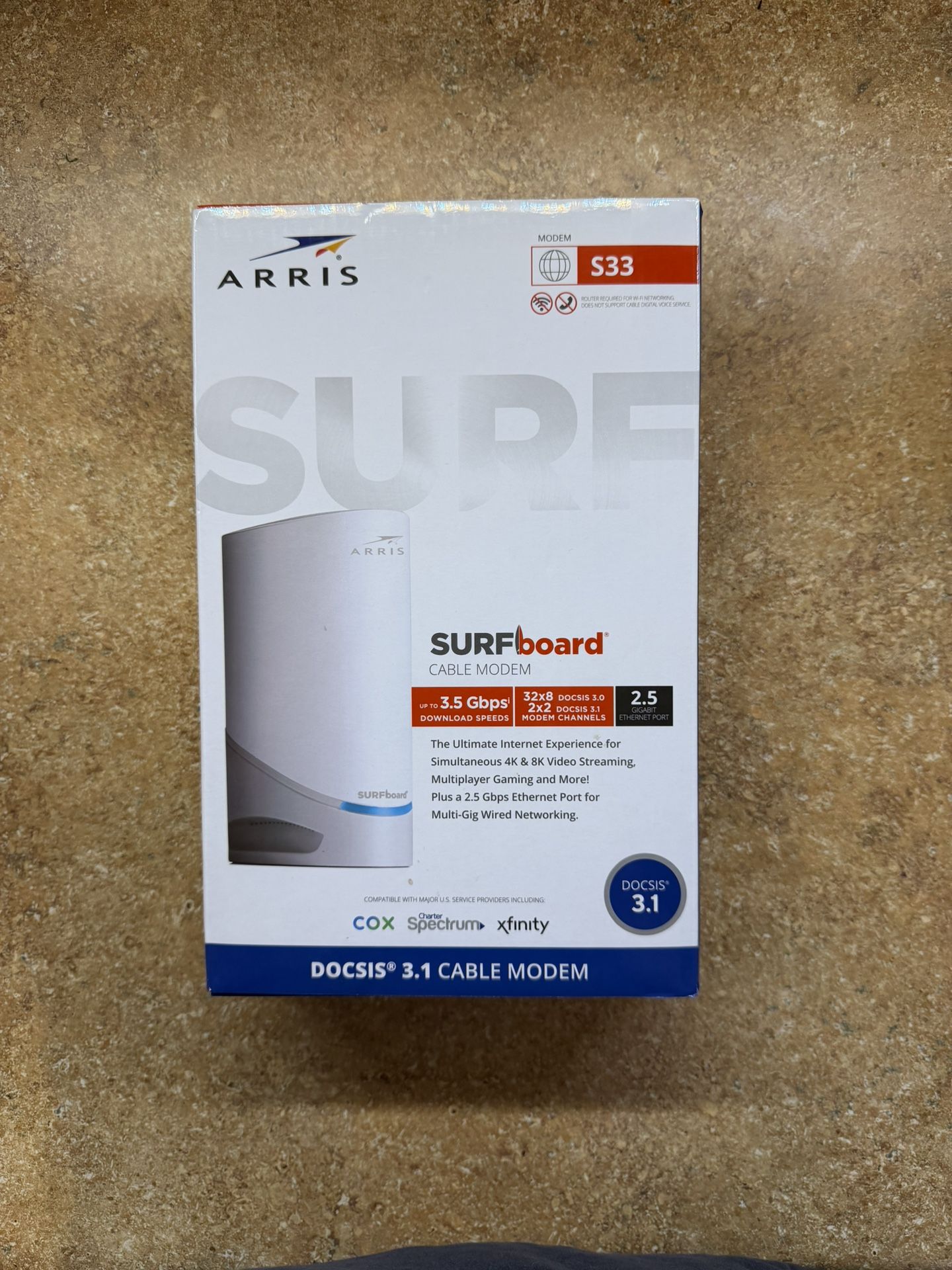 Arris Surfboard S33 Internet Modem