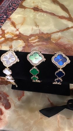 Four-Leaf Clover Bracelet Watches Set of 3