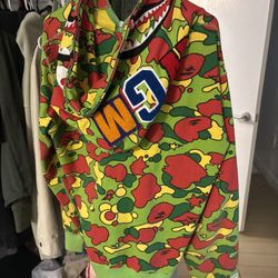 BAPE Sta Camo Shark Zip Hoodie “multi”